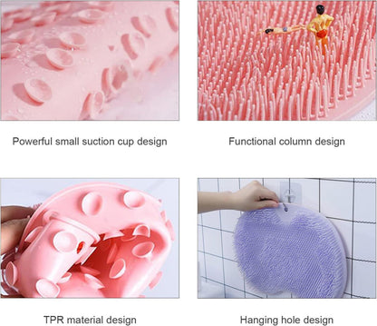 Dusch Fußmassagegerät Scrubber Silikon Massagepad Saugnäpfe Peeling