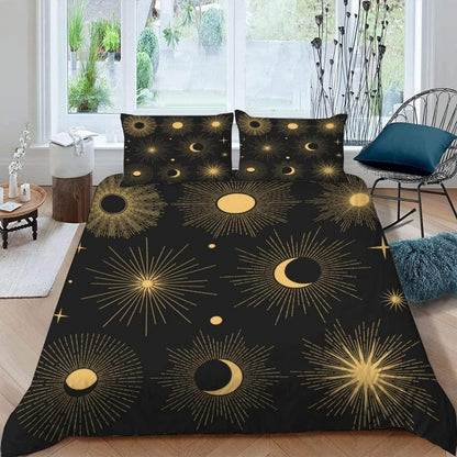 3D Kosmische Bettwäsche-Set 220x240 + 2 Kissenbezüge 80x80 cm