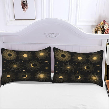 3D Kosmische Bettwäsche-Set 220x240 + 2 Kissenbezüge 80x80 cm