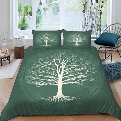 Baum des Lebens Bettwäsche Set 220x240 - Kuschelige Mikrofaser