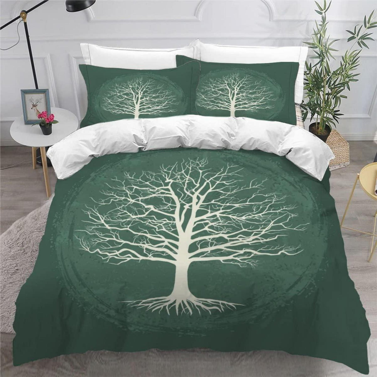 Baum des Lebens Bettwäsche Set 220x240 - Kuschelige Mikrofaser