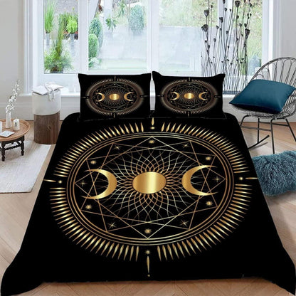 3D Kosmos Bettwäsche-Set 220x240 cm mit 2 Kissenbezügen