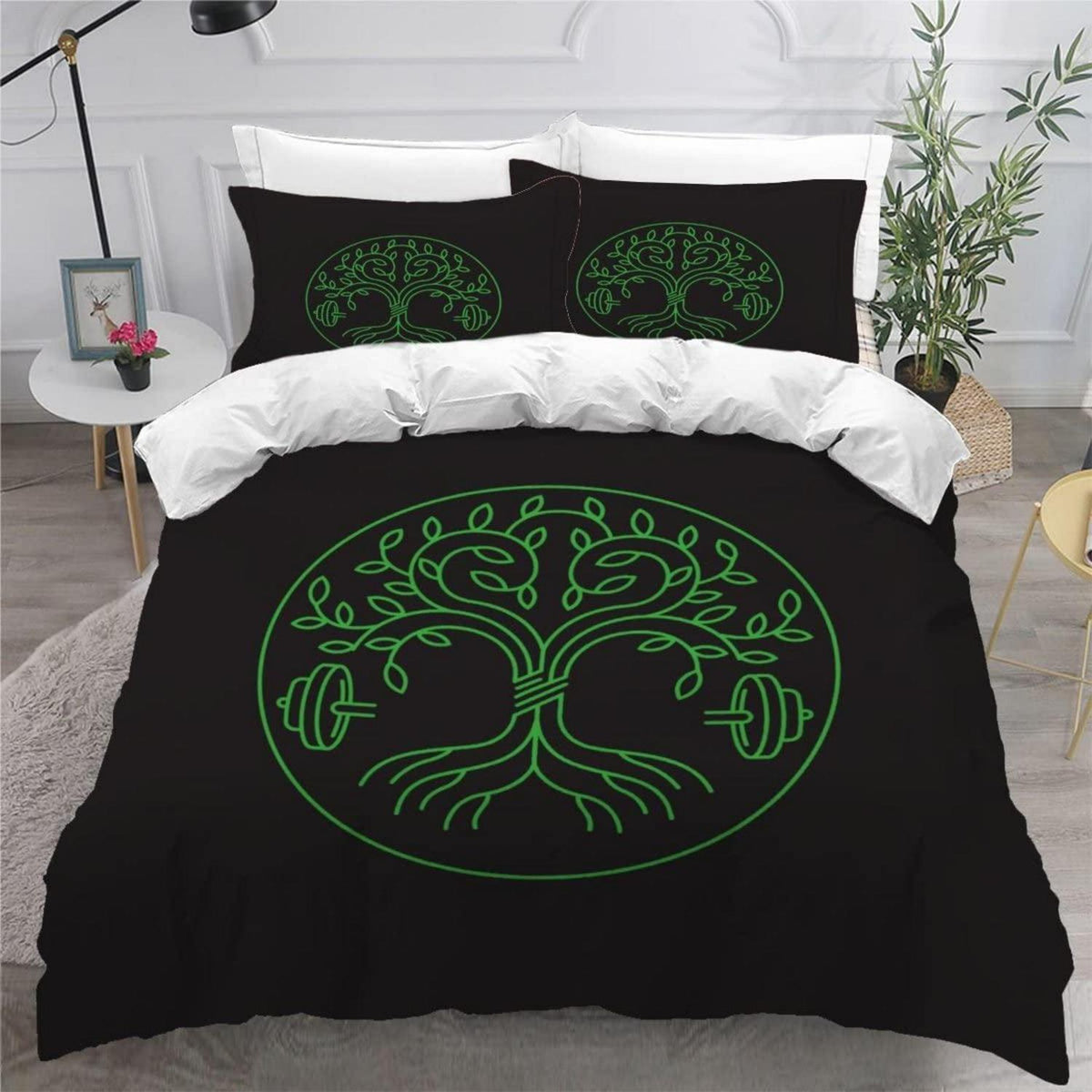 Bettwäsche-Set 220x240 Baum des Lebens 3D Druck Mikrofaser