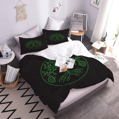 Bettwäsche-Set 220x240 Baum des Lebens 3D Druck Mikrofaser