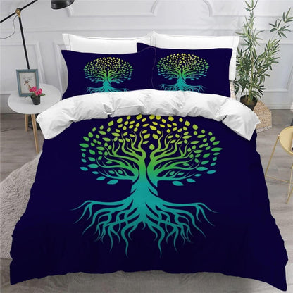 3D Baum des Lebens Bettwäsche-Set 220x240 + 2x 80x80 cm