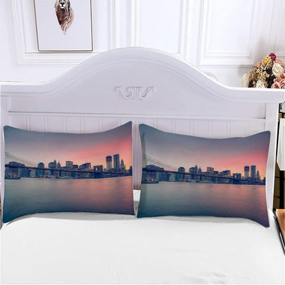 Bettwäsche Set Brooklyn Bridge 220x240 - 3-teilig, Mikrofaser