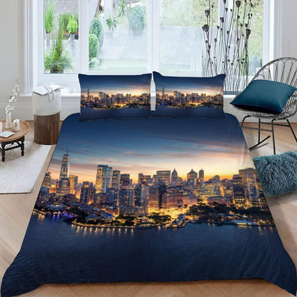 Skyline New York Bettwäsche-Set 220x240 - 3-teilig