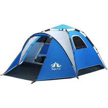Wasserdichtes Pop-Up Zelt 2-4 Personen Camping Wandern Blau