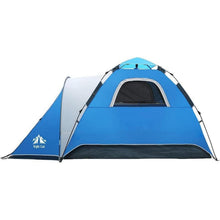 Wasserdichtes Pop-Up Zelt 2-4 Personen Camping Wandern Blau