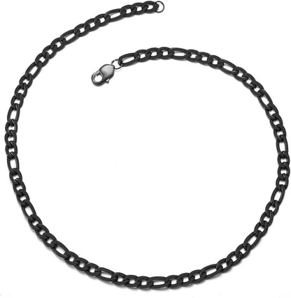 Herren Silber Edelstahl Panzerkette 9mm 45/50/55/60/65cm