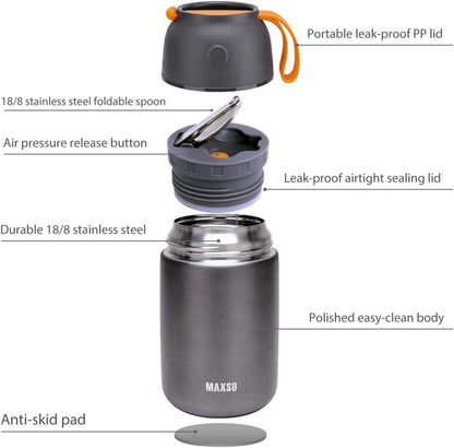Isolierbehälter Edelstahl 500ml 700ml Thermobehälter Set