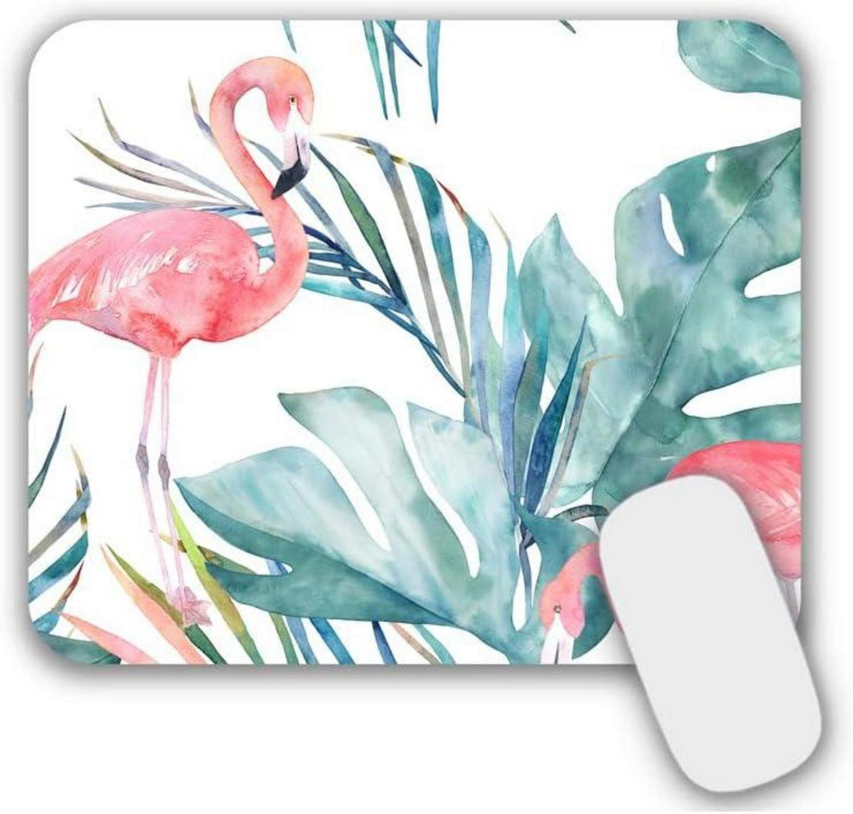 Kleines rutschfestes Mousepad Motiv Flamingo 240 x 200 mm
