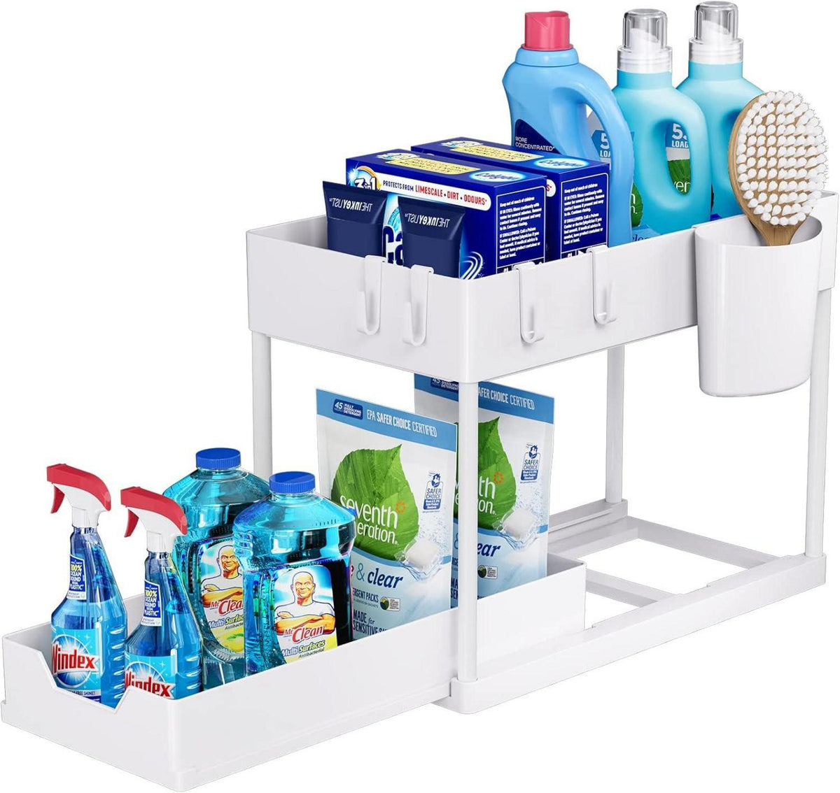 Puricon Unter Waschbecken Regal 2 Etagen Standregal Organizer