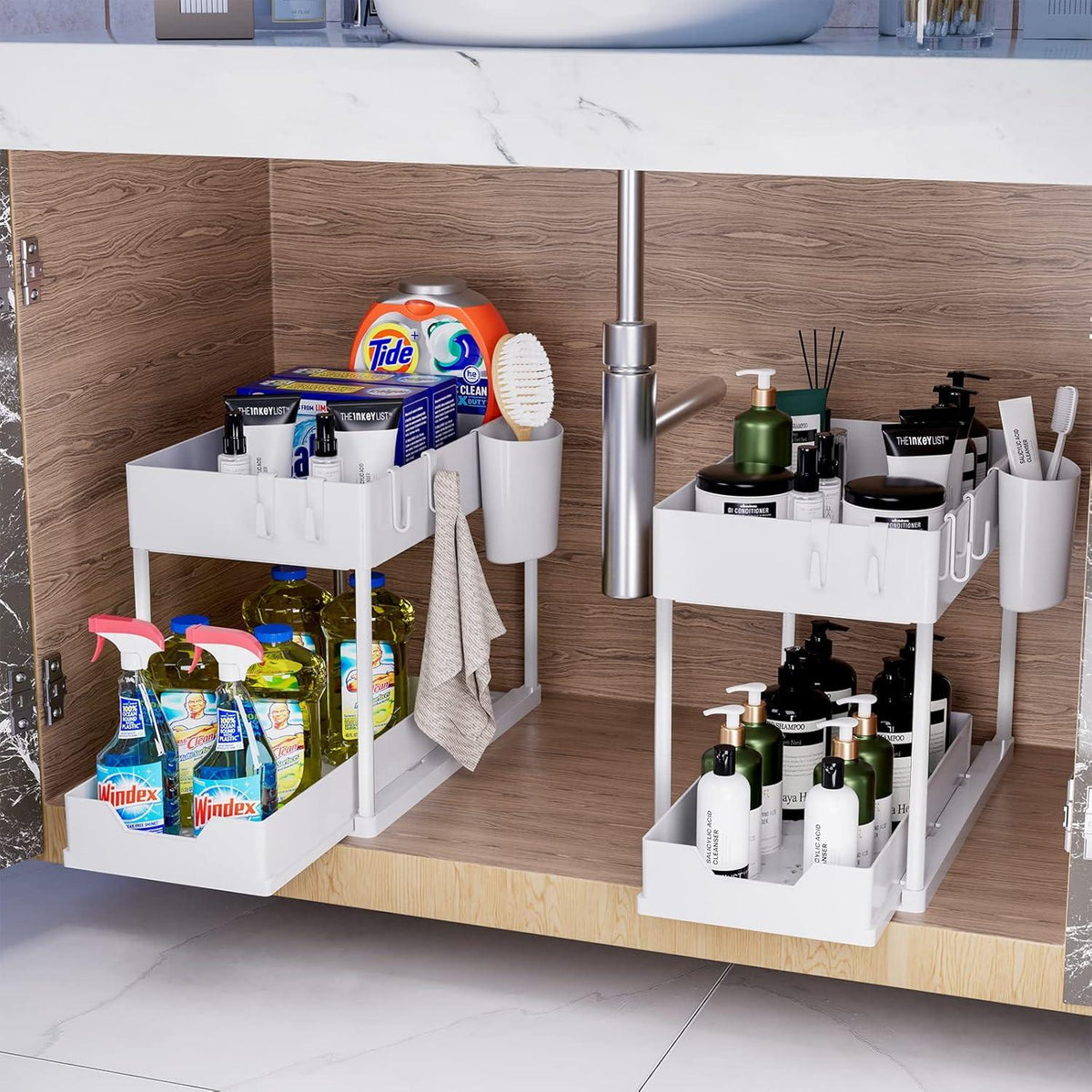 Unter Waschbecken Regal 2 Etagen Küchen Organizer
