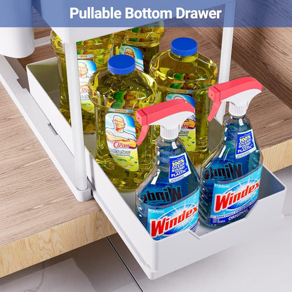Puricon Unter Waschbecken Regal 2 Etagen Standregal Organizer