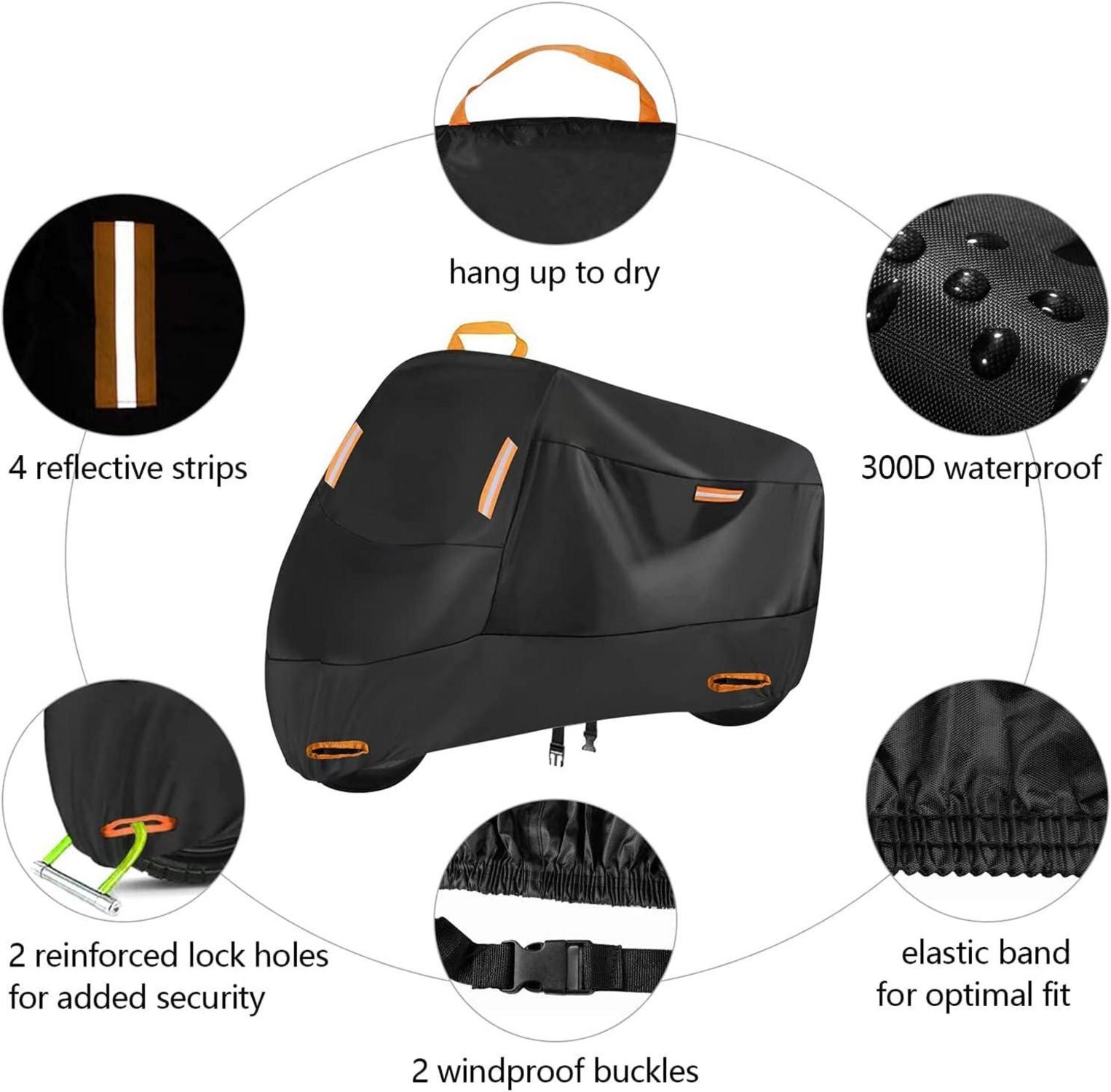 Motorrad Abdeckplane 300D Wasserdicht Outdoor Schutzhülle