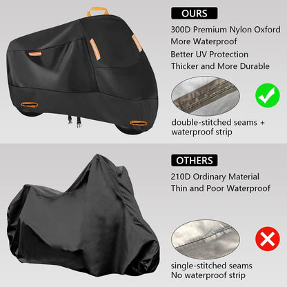 Motorrad Abdeckplane 300D Outdoor Wasserdicht Schutzhülle