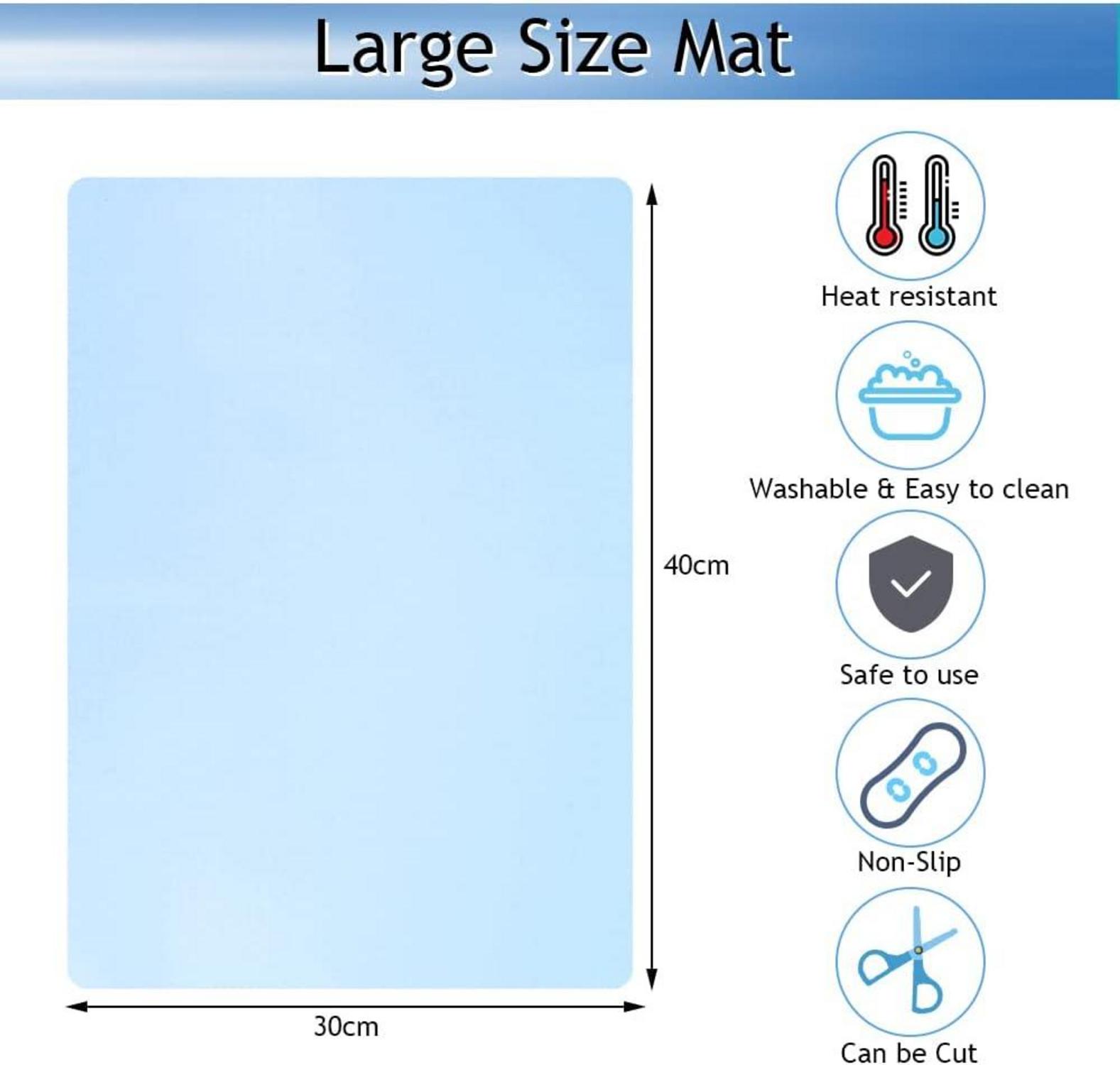Malunterlage Silikonmatte 2 Stück 40x30cm Bastelunterlage Kinder