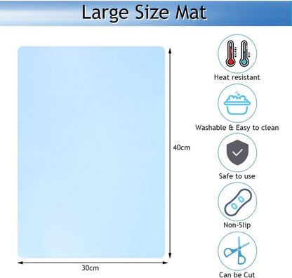 Malunterlage Silikonmatte 2 Stück 40x30cm Bastelunterlage Kinder