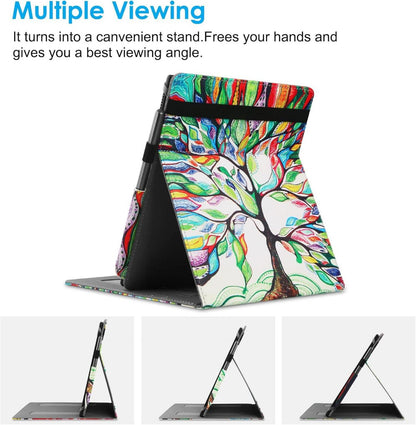HoYiXi Universal Schutzhülle für 10.2 Zoll Kindle Scribe 1. Gen. & 10.3 Zoll Kobo Elipsa Ereader Flip Stand Hülle Stifthalter