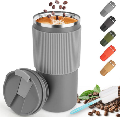 Isolierbecher 450ml Reisebecher Thermobecher Coffee Mug mit Deckel