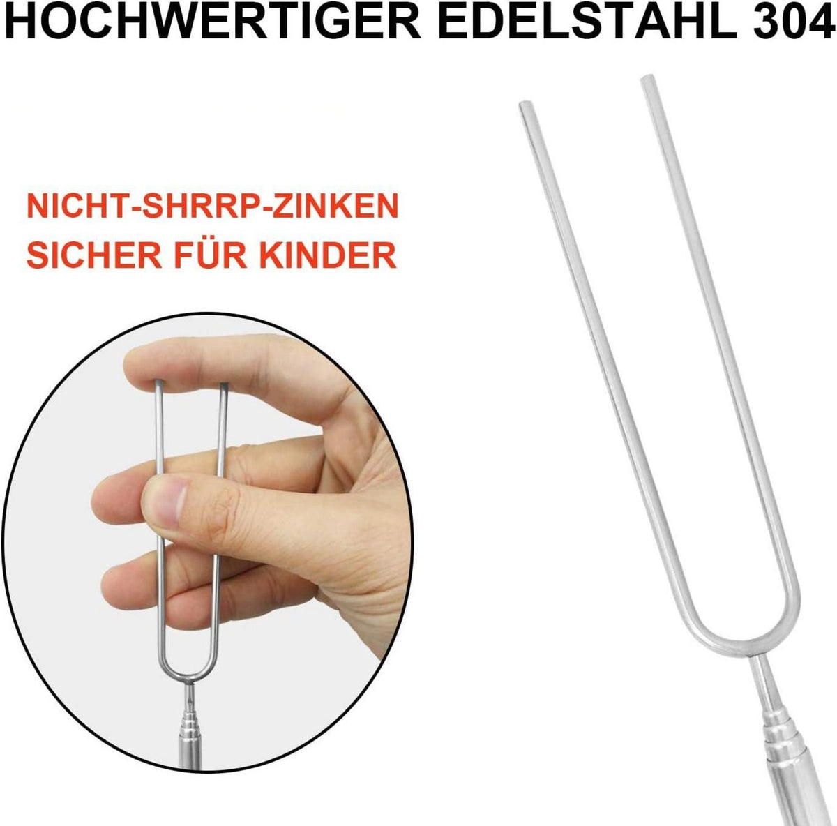 Teleskop Grillspieße Edelstahl Marshmallow Set Lagerfeuer Sticks 81CM