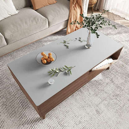 PU Tischdecke Grau 80x200cm – Wasserdichte Tischfolie für Tisch & Schreibtisch