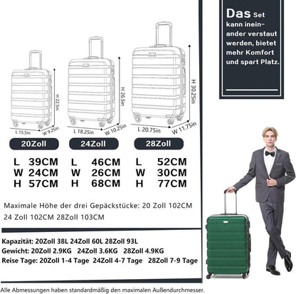 Hartschalen-Koffer Trolley Rollkoffer Reisekoffer Boardcase