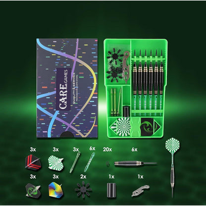 Dartpfeile Set 24g Profi Steeldarts mit Alu