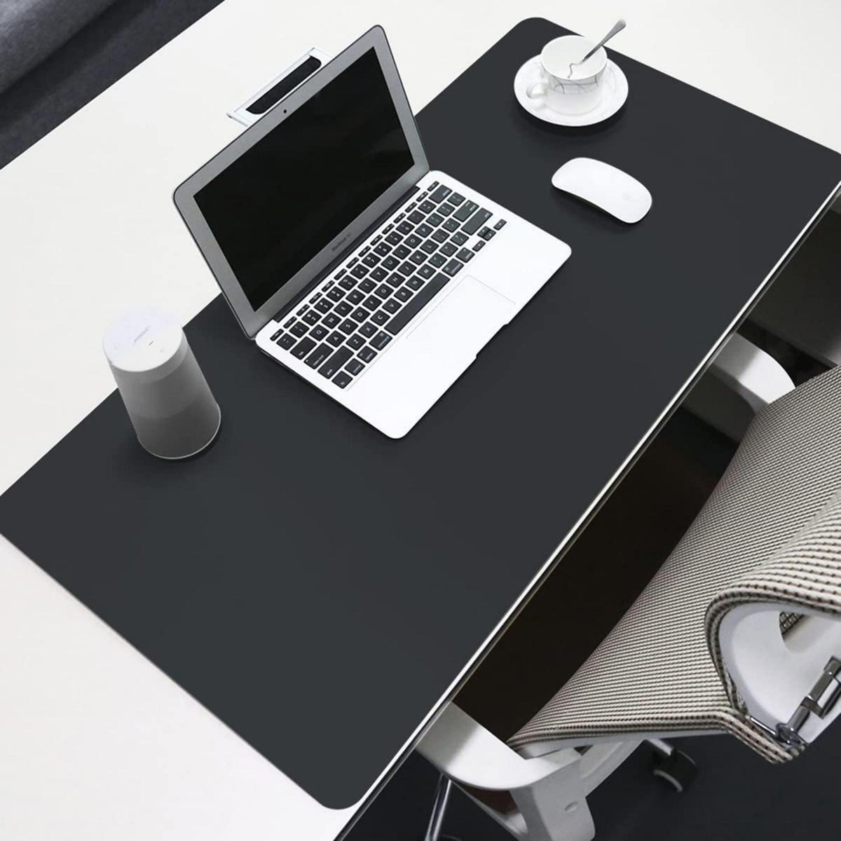 Wasserdichte PU Tischdecke 80x180cm Schwarz – Schutzfolie für Tisch