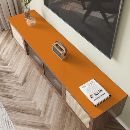 PU Tischdecke wasserdicht orange 90x160 cm - Tischfolie Schutzmatte