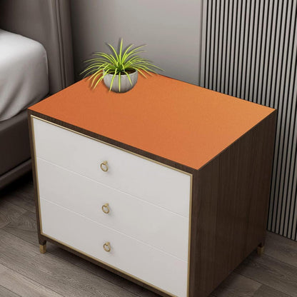 PU Tischdecke wasserdicht orange 90x160 cm - Tischfolie Schutzmatte