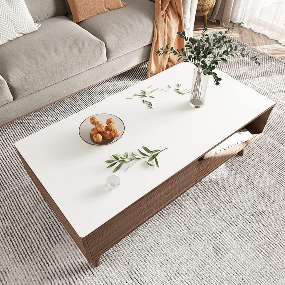 PU Tischdecke 80x180cm Weiß – Wasserdicht & Kratzfest