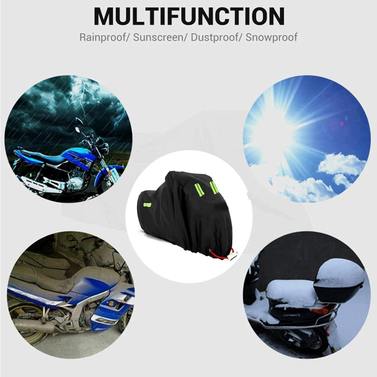 Motorradabdeckung XXL XXXL Outdoor Indoor Schwerlast Wasserdicht