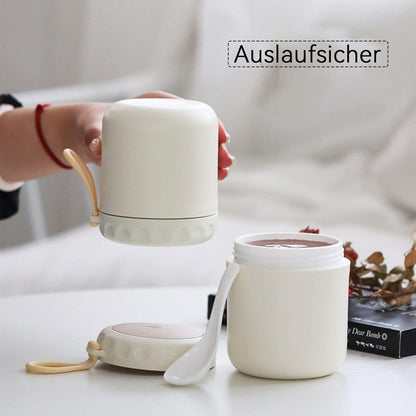 400ml Edelstahl Thermobehälter Auslaufsicher für Essen und Babybrei