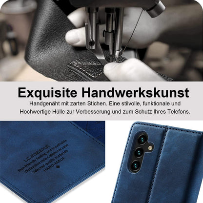 Samsung Galaxy A14 Hülle Leder Brieftasche Schutzhülle Flip