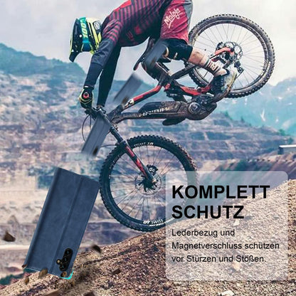Samsung Galaxy A14 Hülle Leder Brieftasche Schutz Flip Wallet blau