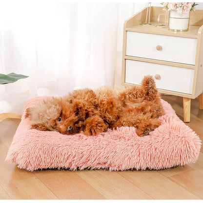 Flauschiges Hundebett – Weiches Kissen für Hunde & Katzen (109x72cm)
