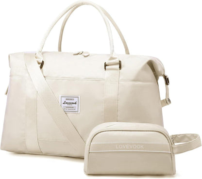 Wasserdichte Nylon Reisetasche Weekender Bag mit Trolley-Abdeckung