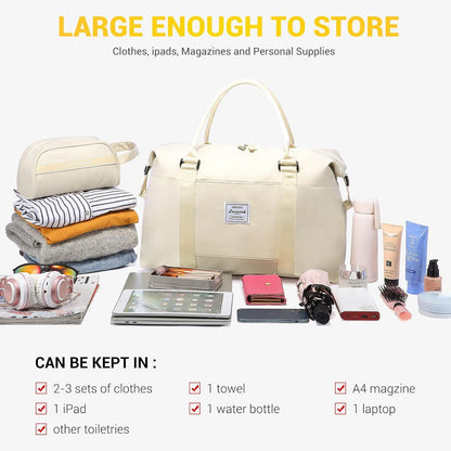 Sportliche Damen Reisetasche Handgepäck Weekender Schwimmtasche Fitness