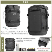 Motorrad Sturzbügeltasche Wasserdicht 6L Schwarz