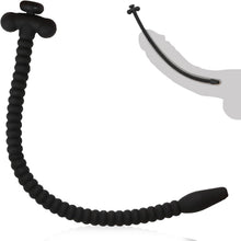 Silikon Penis Plug mit Stecker, Hohl Dilatator Harnröhre 6-9mm Schwarz