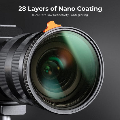 77mm Black-Mist Filter ND2-ND400 2in1 Variabler ND-Filter