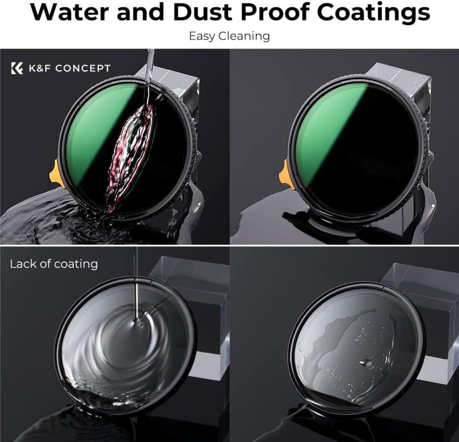 77mm ND-Filter Black-Mist 1/4&ND2-ND400 2in1 Multifunktionsfilter
