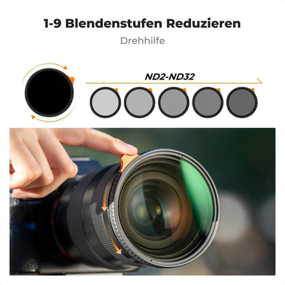 52mm Black Mist 1/4 & Variable ND2-ND400 2-in-1 Filter