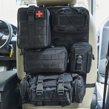 Taktischer LKW-Organizer Set für Rücksitz – 6tlg. Auto Aufbewahrung