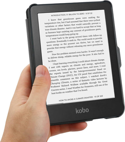 Hülle für Tolino Shine Kobo Clara, Slim Fit Stand Case, Auto Sleep/Wake
