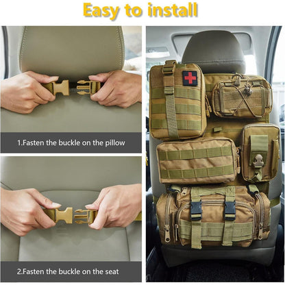Taktischer Rücksitz-Organizer Set für Auto & SUV
