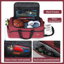 35L Sporttasche Reisetasche Damen Herren Schuhfach
