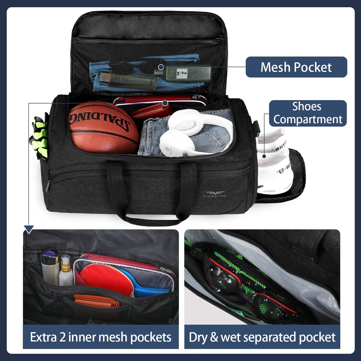 35L Sporttasche & Reisetasche mit Schuhfach